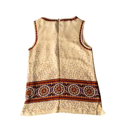 Chelsea & Violet Floral Cream Boho Tank Top Womens XSmall