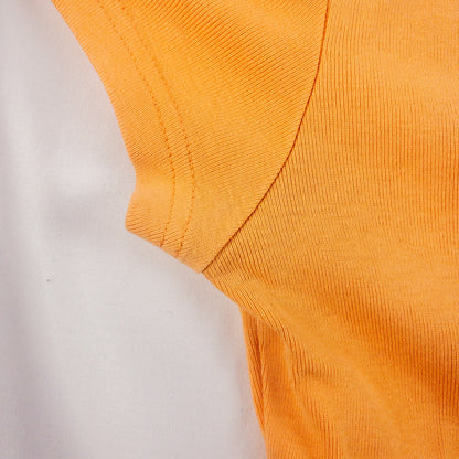 Tommy Hilfiger Orange Peach V Neck Tee Shirt Womens Medium