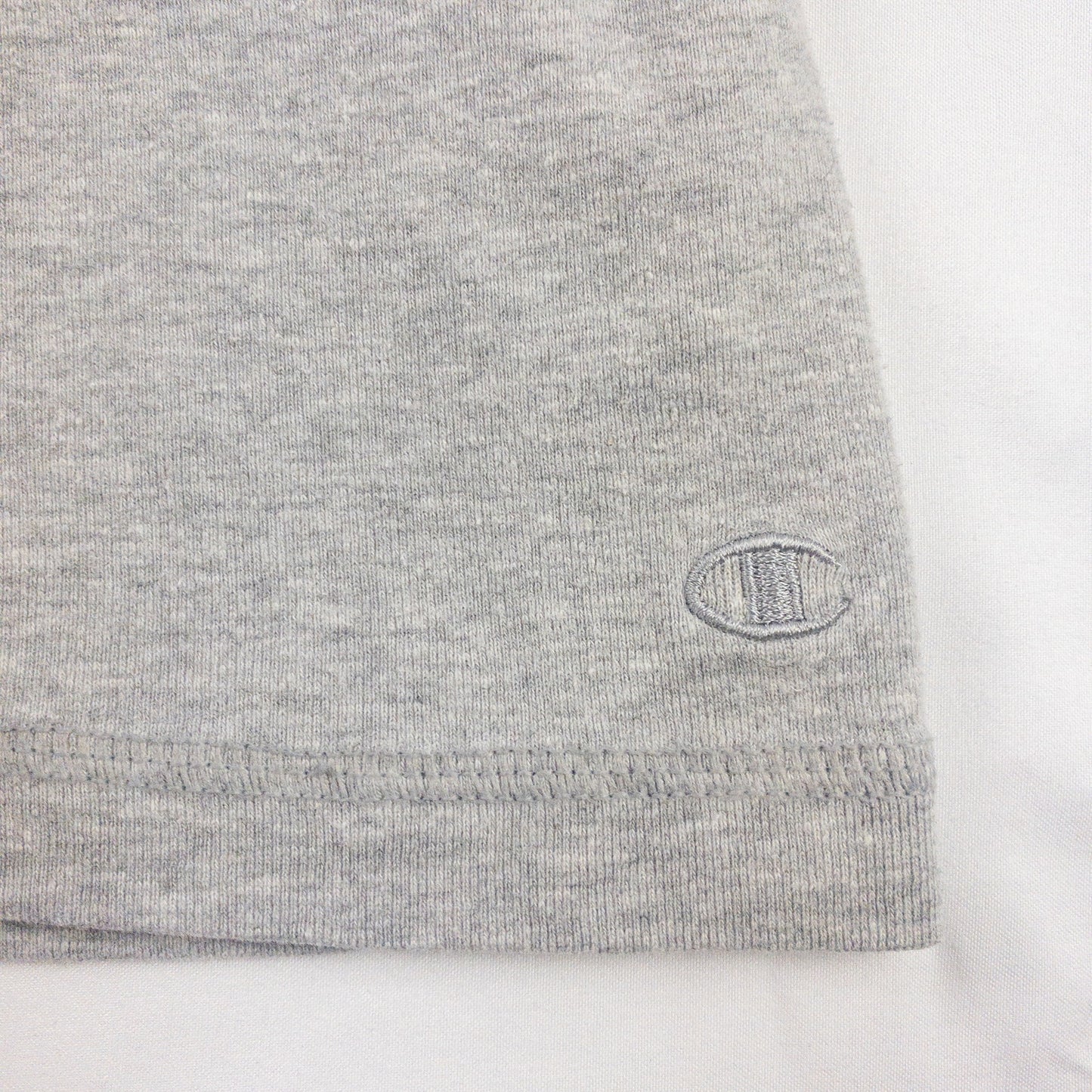Champion Heather Gray V Neck Slim Tee Shirt Womens Large