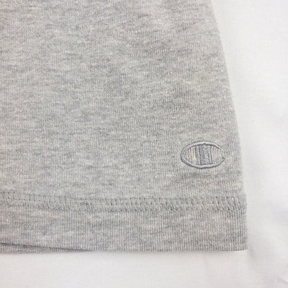 Champion Heather Gray V Neck Slim Tee Shirt Womens Large