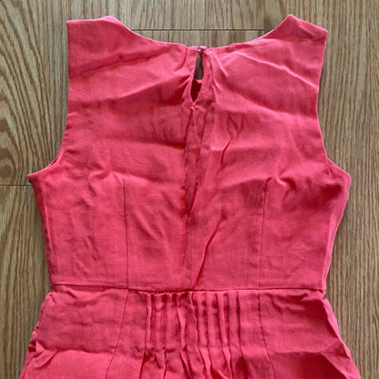 Esley Sleeveless Pink Abstract A-Line Mini Dress Womens Medium