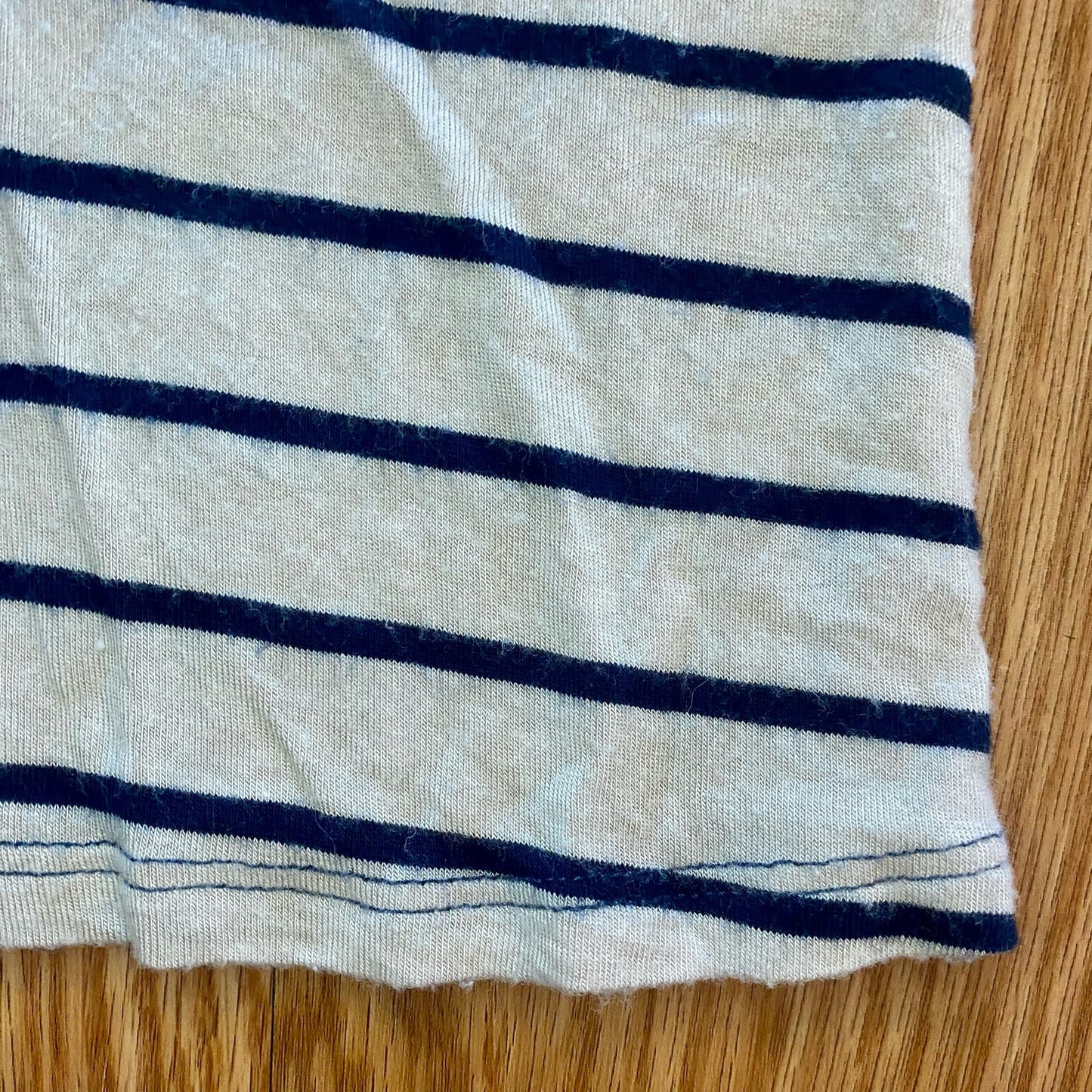 Pink Rose Blue Striped Sleeveless Mini Shirt Dress Womens Large