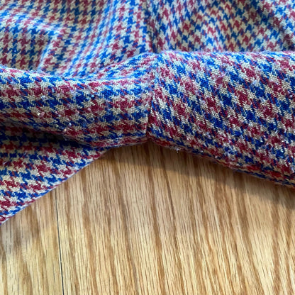 Vintage American Union Red Checked Slim Wool Pants Womens 2