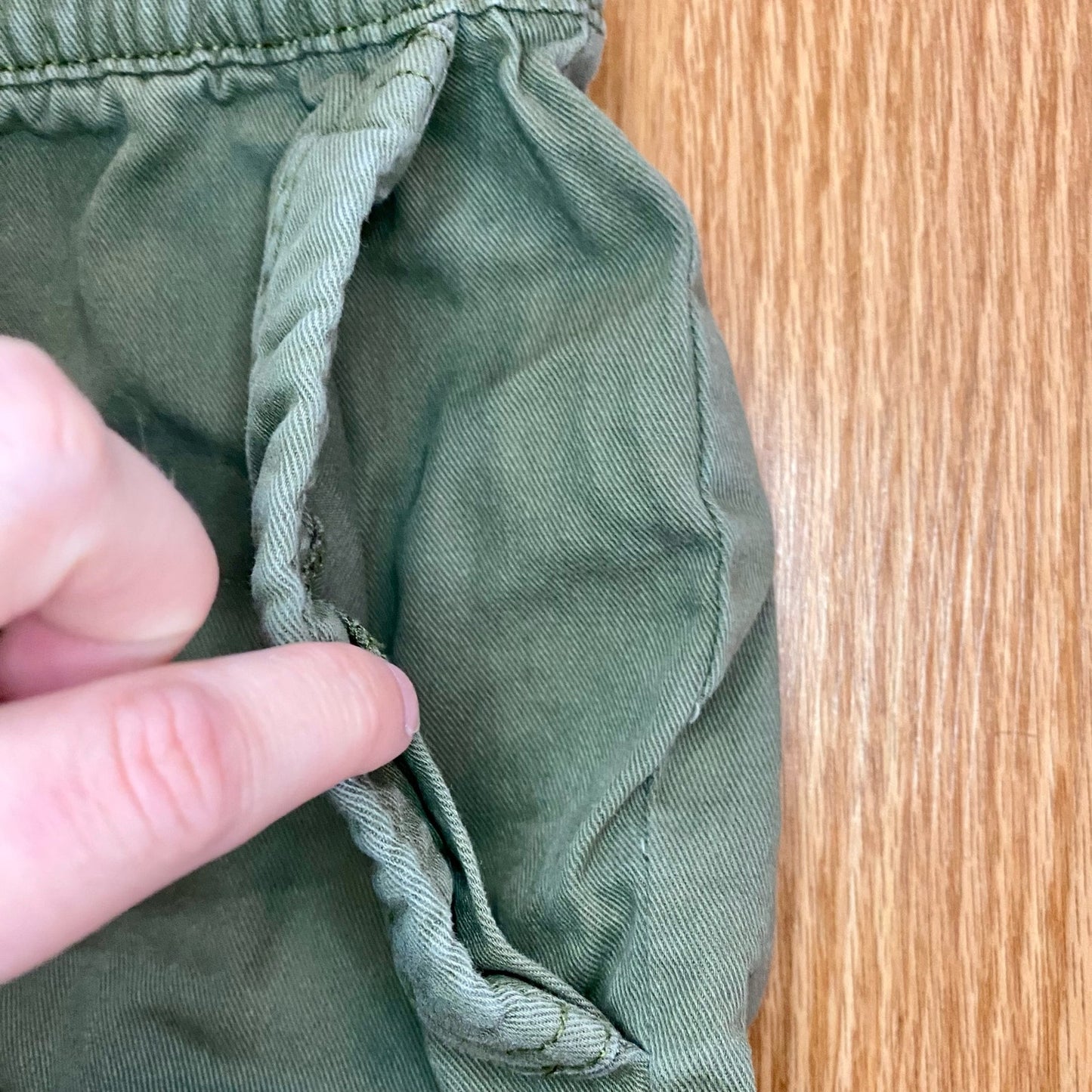 Old Navy Olive Green Soft Utility Alpine Tundra Paper Bag Shorts Womens XSmall