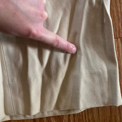 Emanuel Ungaro Grupo Designer Cream Wool Dress Pants Womens 16
