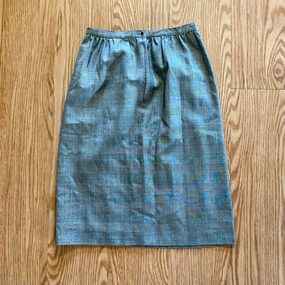 Emanuel Ungaro Parallele Gray Stripe Blazer Skirt Set Womens 6