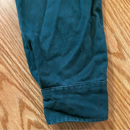 Old Navy Green Pine Your Mann Long Sleeve Heavy Twill Shirt Mens Medium