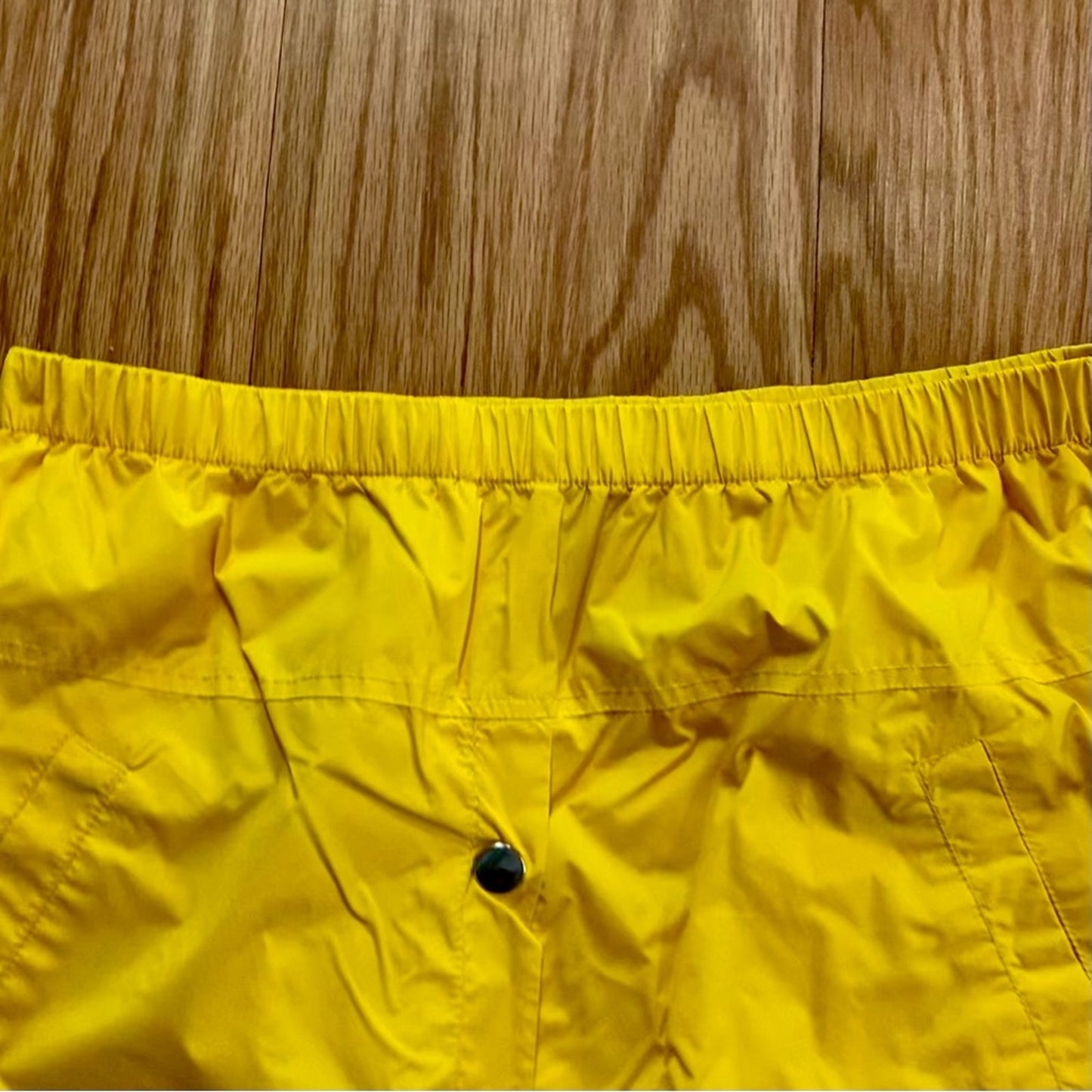 Forever 21 Yellow Raincoat Mini Skirt Y2K Style Womens Medium