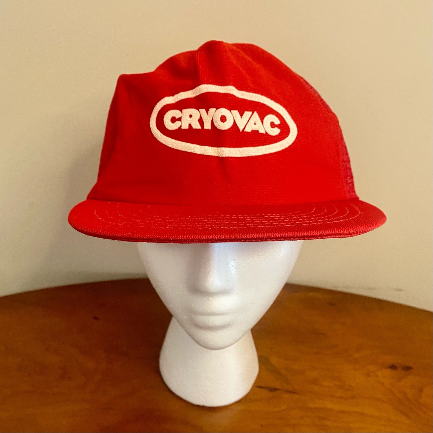 Cryovac Vintage Red Trucker Hat Cap Mens Unisex One Size