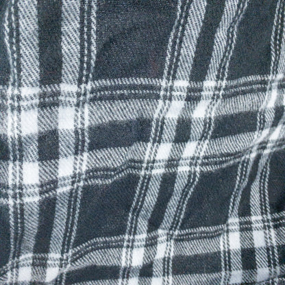 Apexx Black & Gray Plaid Blanket Scarf Unisex Mens Womens One Size