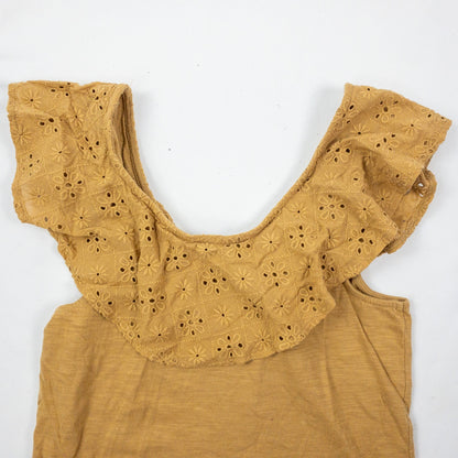 American Eagle Brown Floral Tank Top Blouse Womens Small