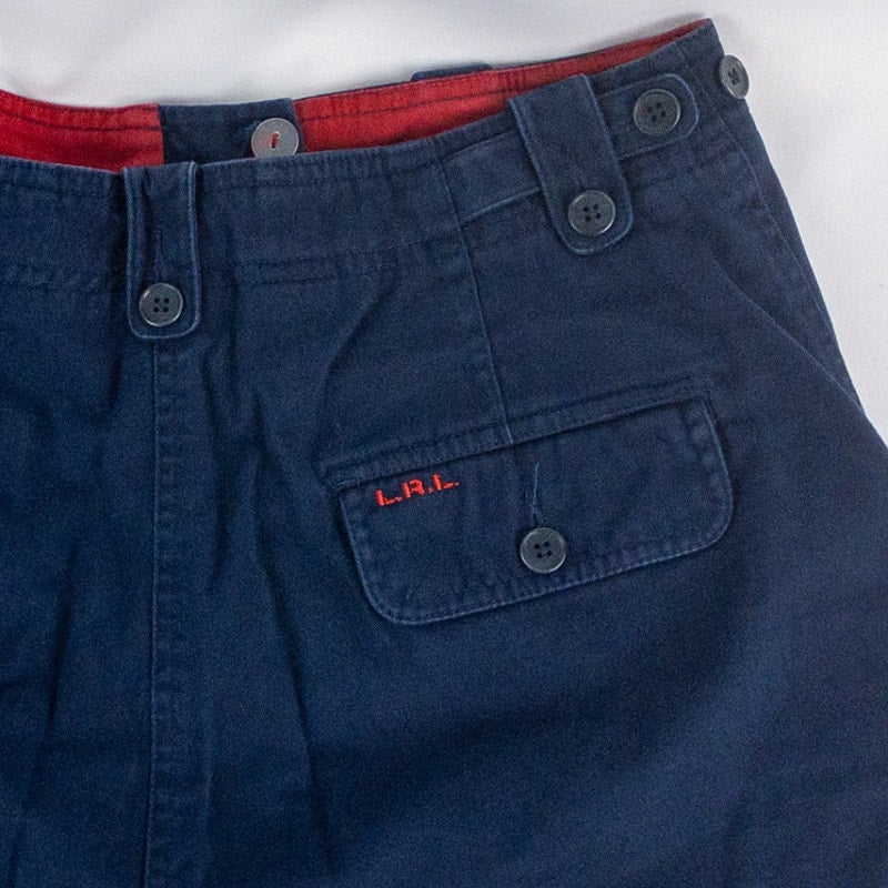 Lauren Ralph Lauren Vintage Y2K Navy Blue Cotton Shorts Womens 8
