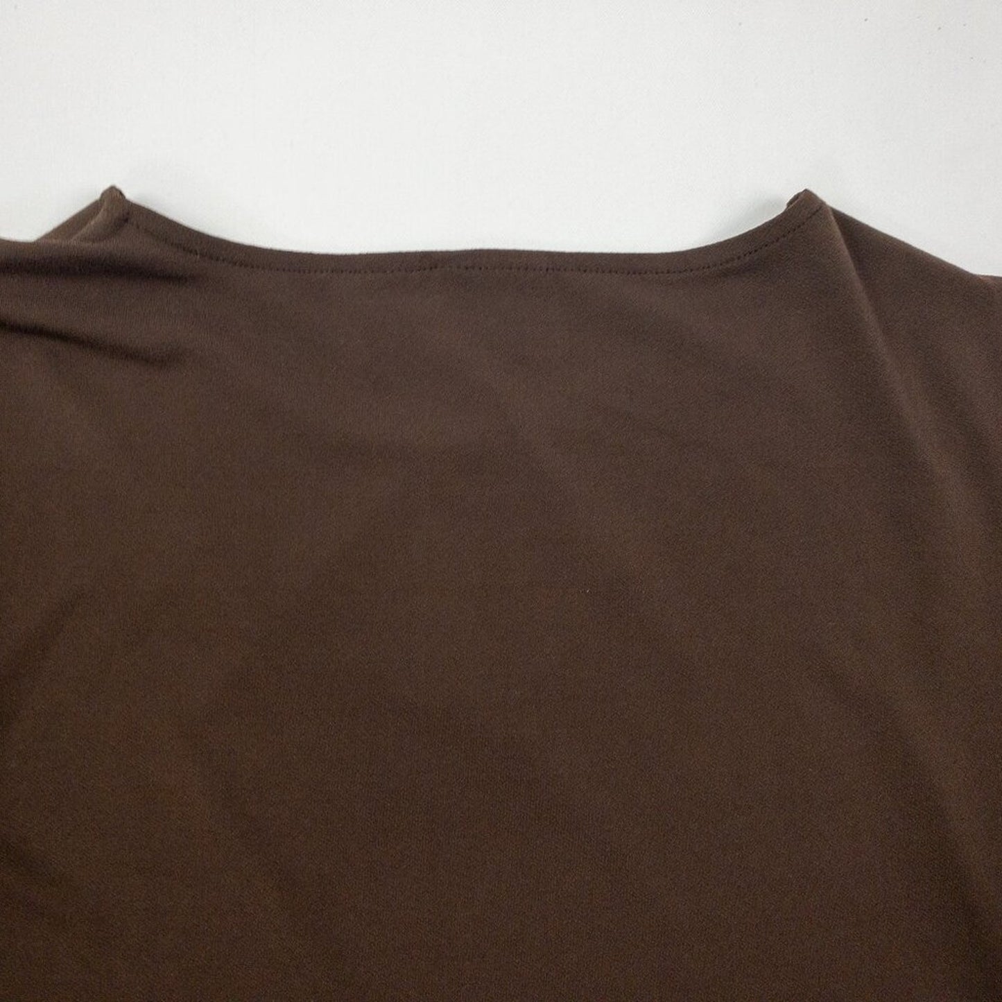 Chicos Brown Keyhole Bell Sleeve Blouse Womens 0 Small