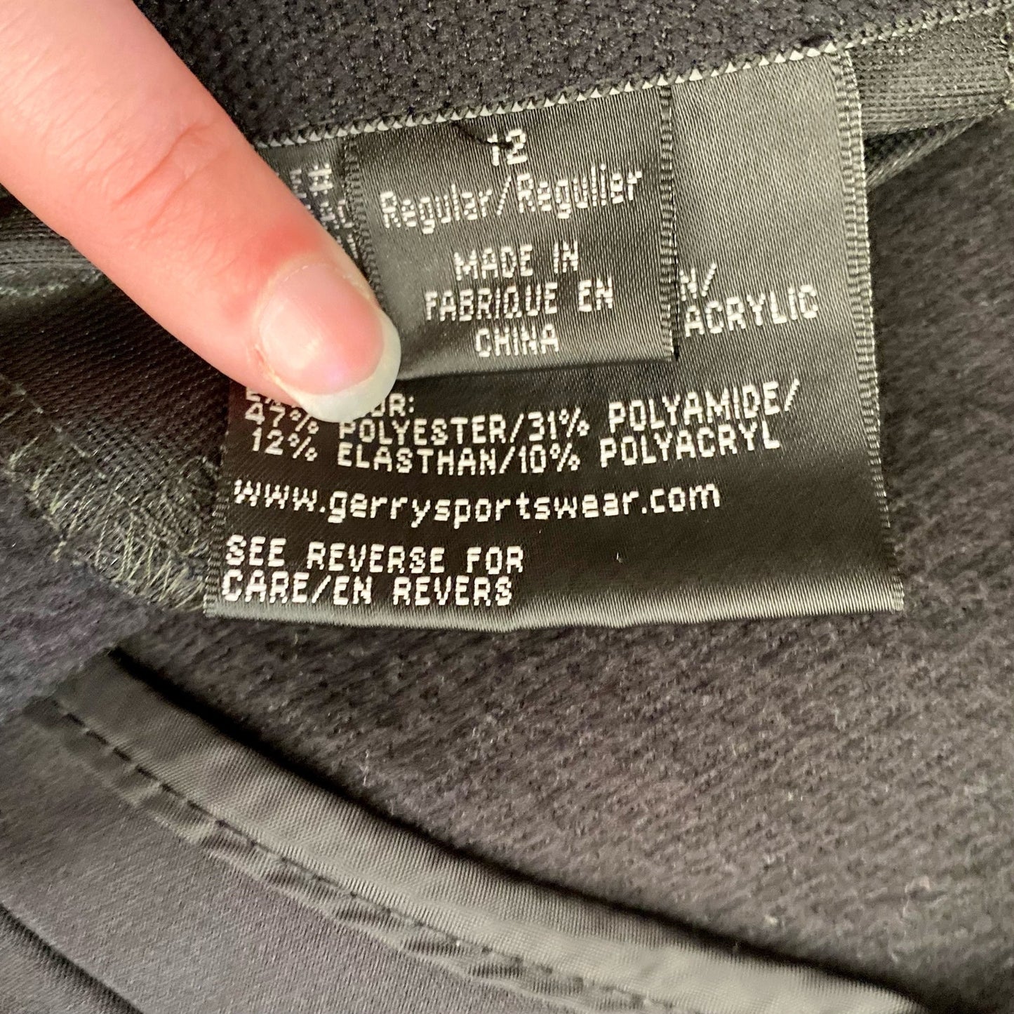 Roffe Gerry Sportswear Vintage Black Snow Ski Pants Womens 10 / 12 Medium