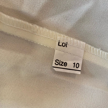 BFA Classics Ivory Cream Straight Leg Dress Pants Womens 10