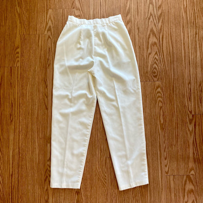 Counterparts Vintage White Pleated Pants Womens 27 Waist