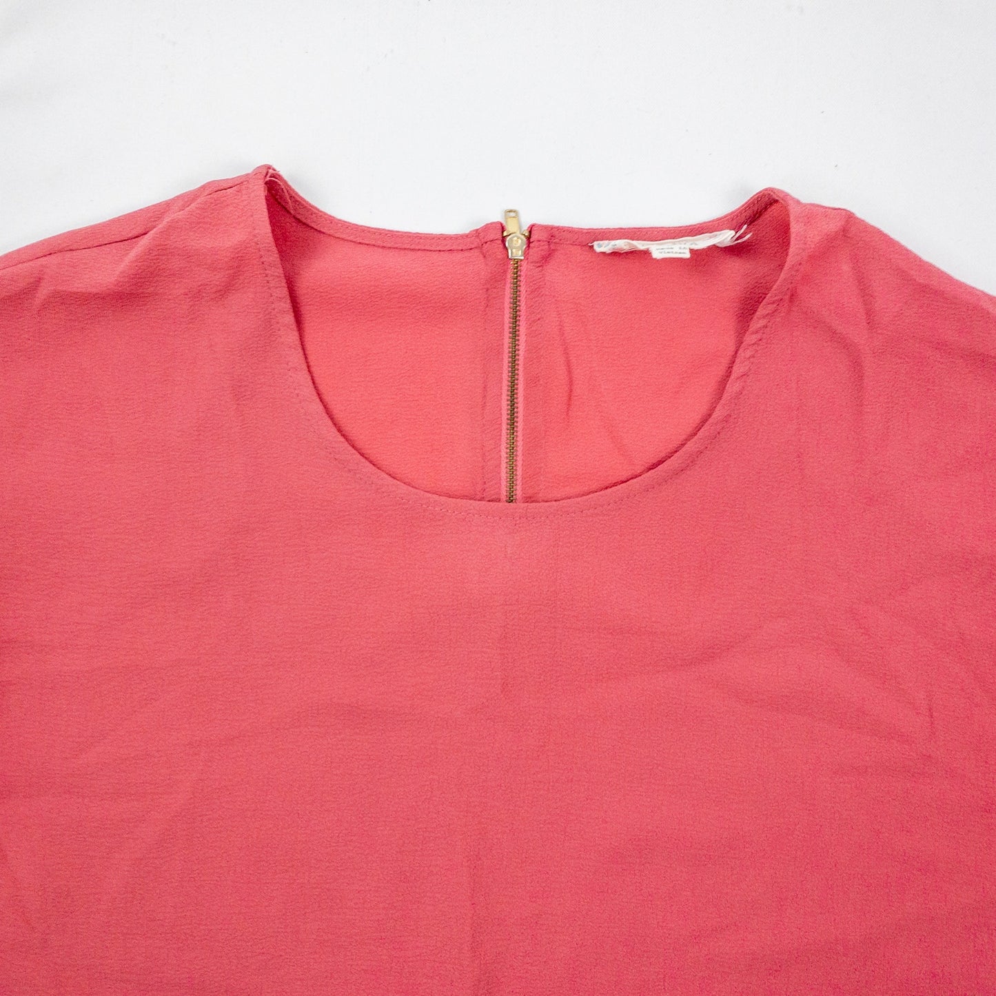 Pink Rose Sheer Pink Blouse Shirt Womens Medium