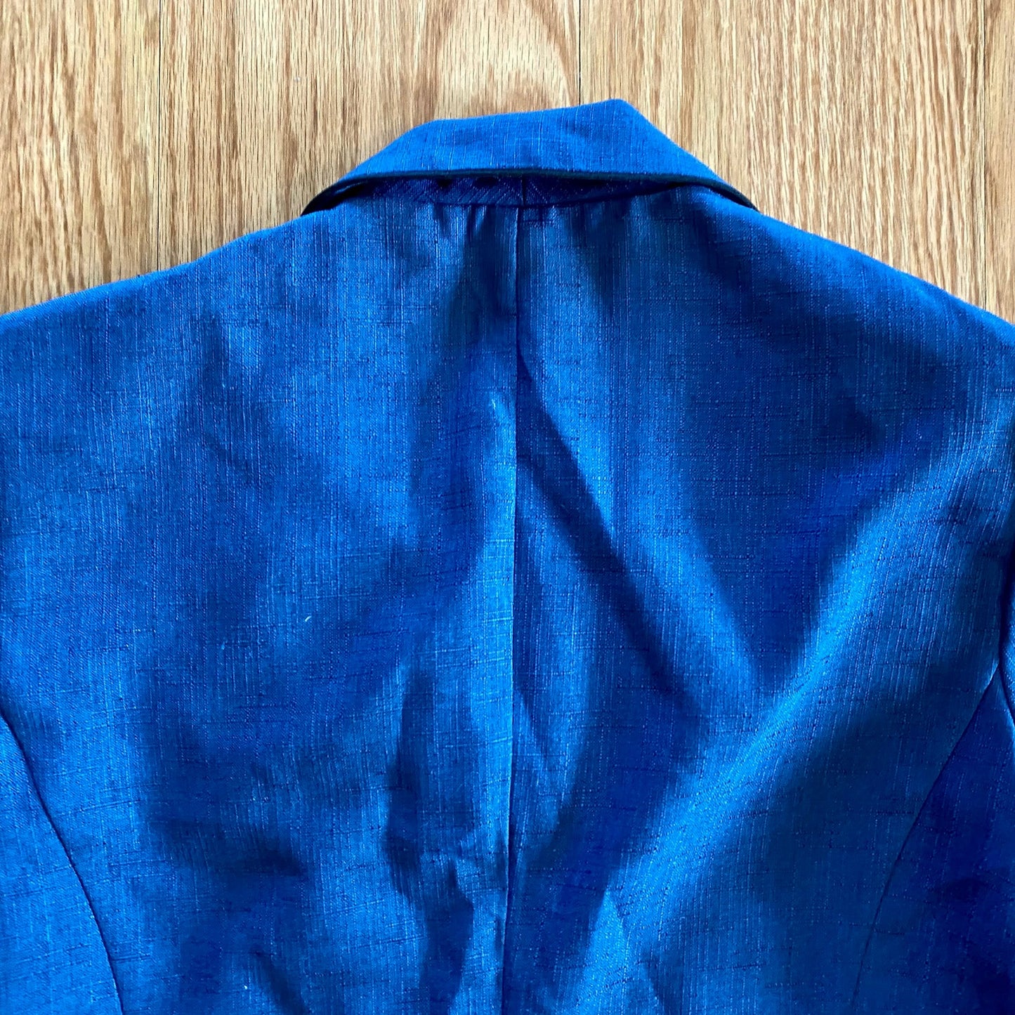 Perceptions Vintage Blue Short Blazer Jacket Womens 14 Large