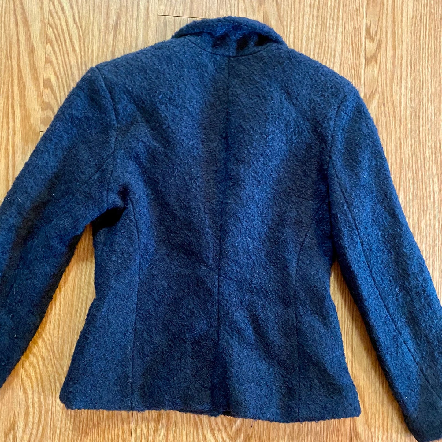 Carole Little Saint-Tropez West Vintage Blue Wool Blazer Womens XSmall