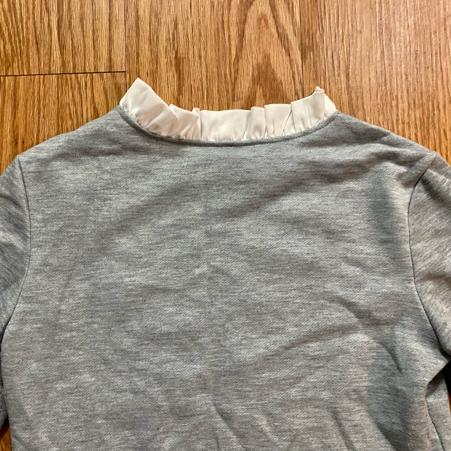 Gray Layered Pullover Sweater Top Womens Medium