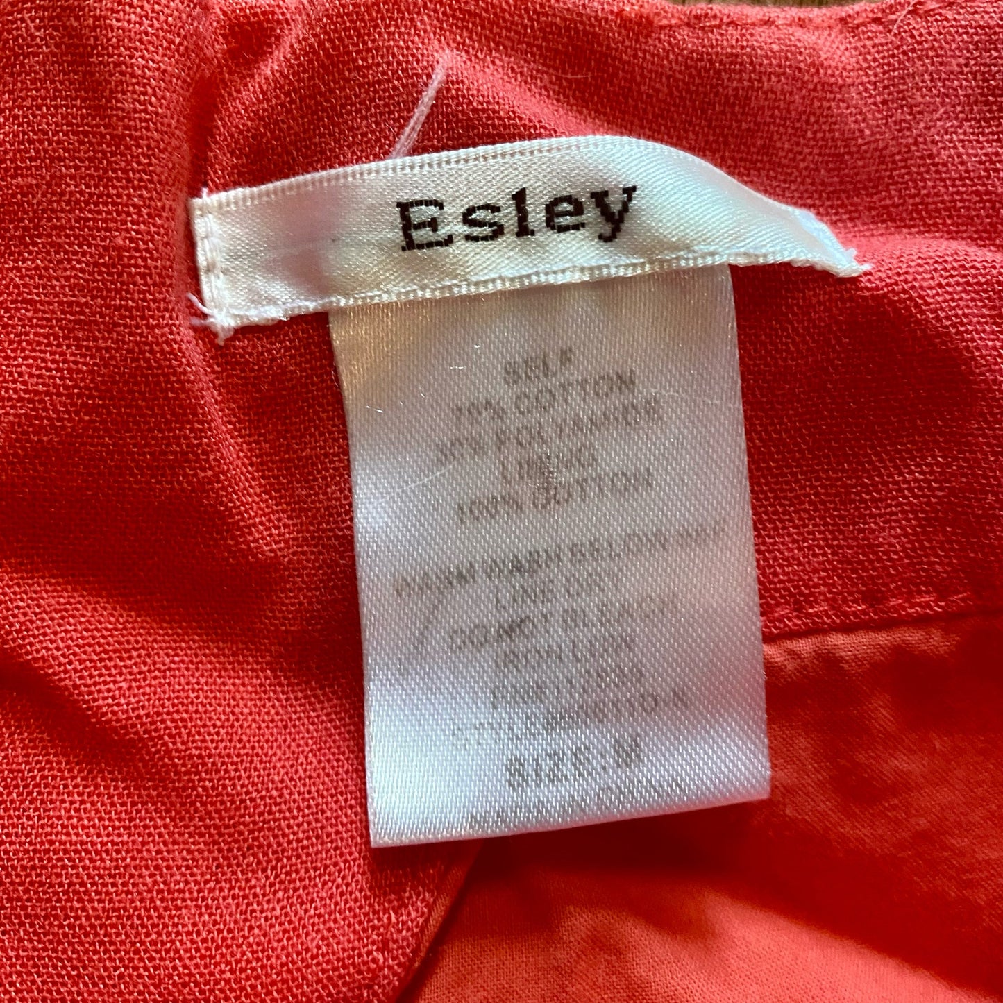 Esley Sleeveless Pink Abstract A-Line Mini Dress Womens Medium