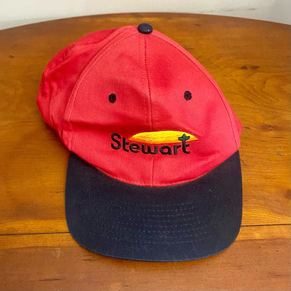Stewart Seeds Red Adjustable Snapback IN-DE Baseball Hat Unisex Mens One Size