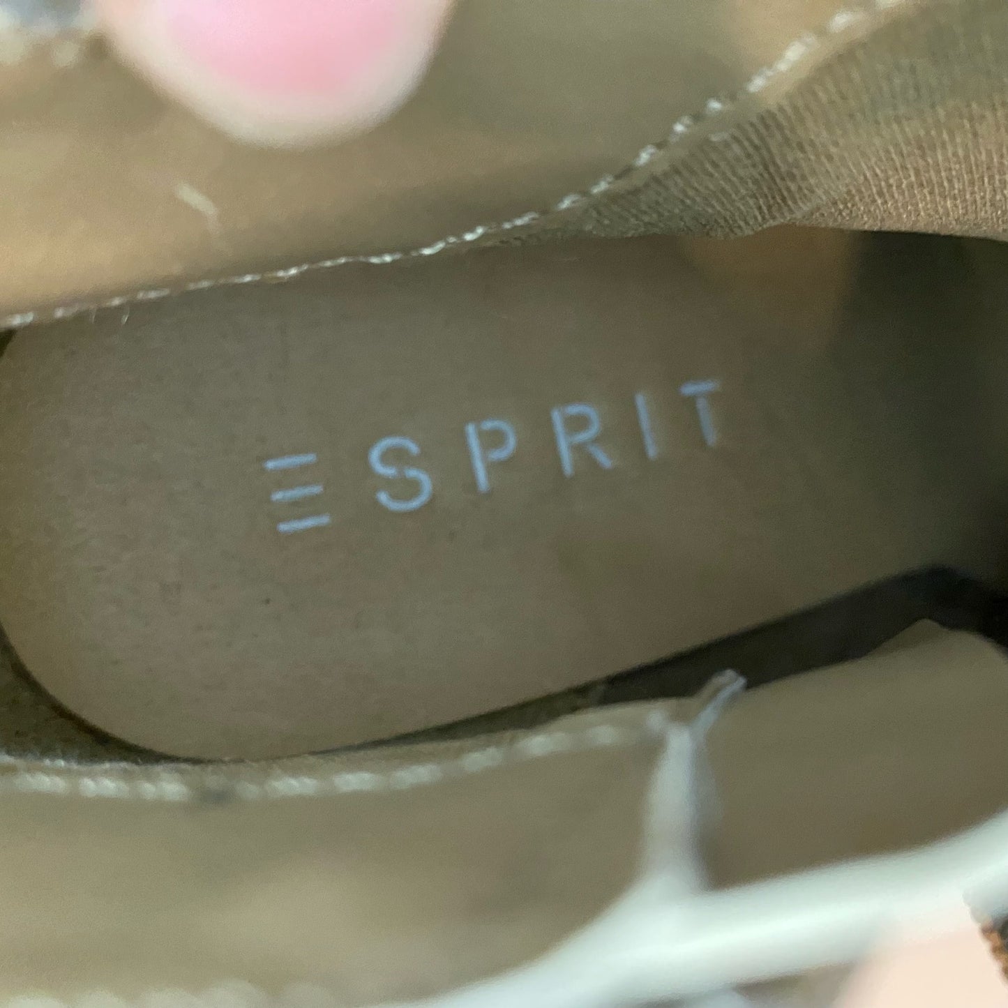 Esprit Kali Tan Brown High Heel Ankle Booties Shoes Womens 7.5