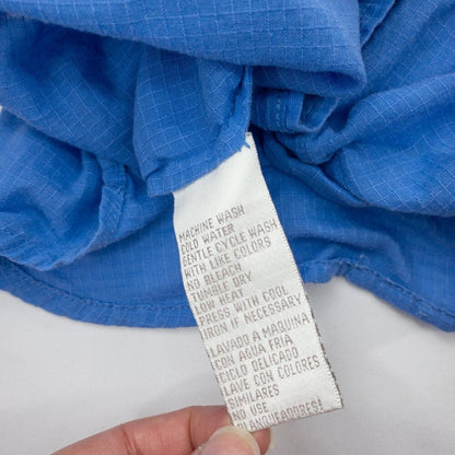 Jones New York Blue Cotton Button Down Shirt Womens Medium