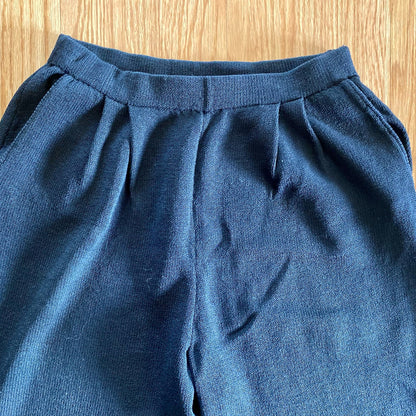 St. John Basics Santana Knit Black Straight Leg Dress Pants Womens 4 FLAW