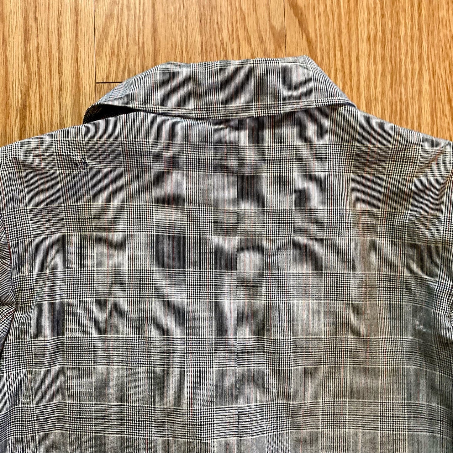 WLBW Vintage Gray Stripe Oversized USA Made Blazer Womens 12 Large
