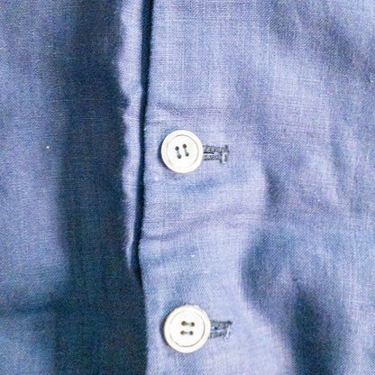 Ralph Lauren Black Label Vintage Blue Linen Blazer Jacket Womens 4-6 Small