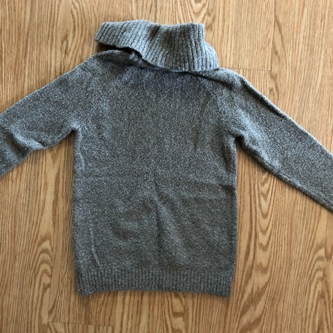 L.L. Bean Brown Wool Cowl Sweater Womens Medium Petite