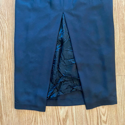 Alex Evenings Vintage Black Minimalist Maxi Skirt Womens Medium USA