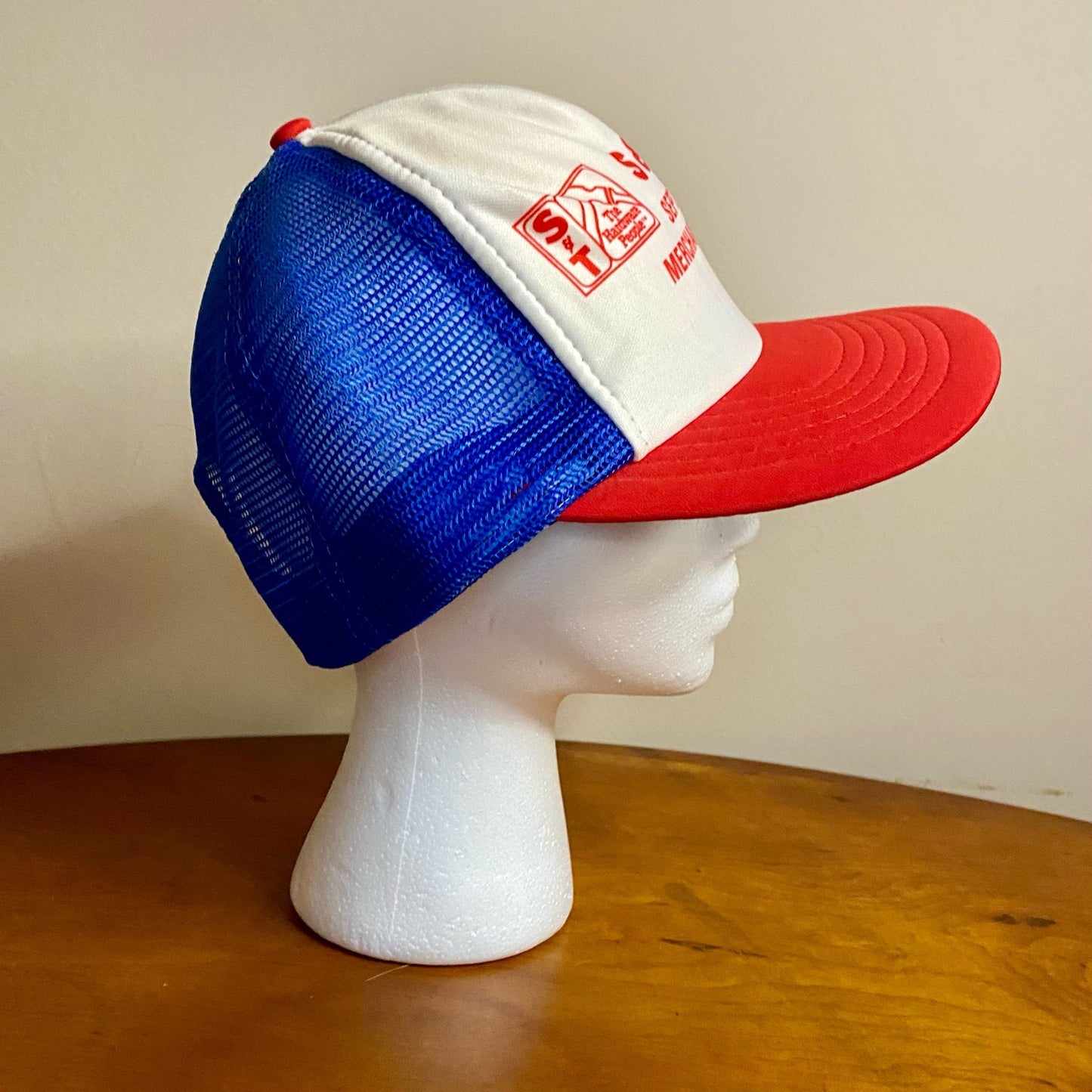 DA S&T Hardware Vintage White Trucker Hat Unisex Mens One Size