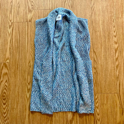 CAbi Love Carol Napa #3165 Blue Knit Duster Sweater Vest Womens XXS