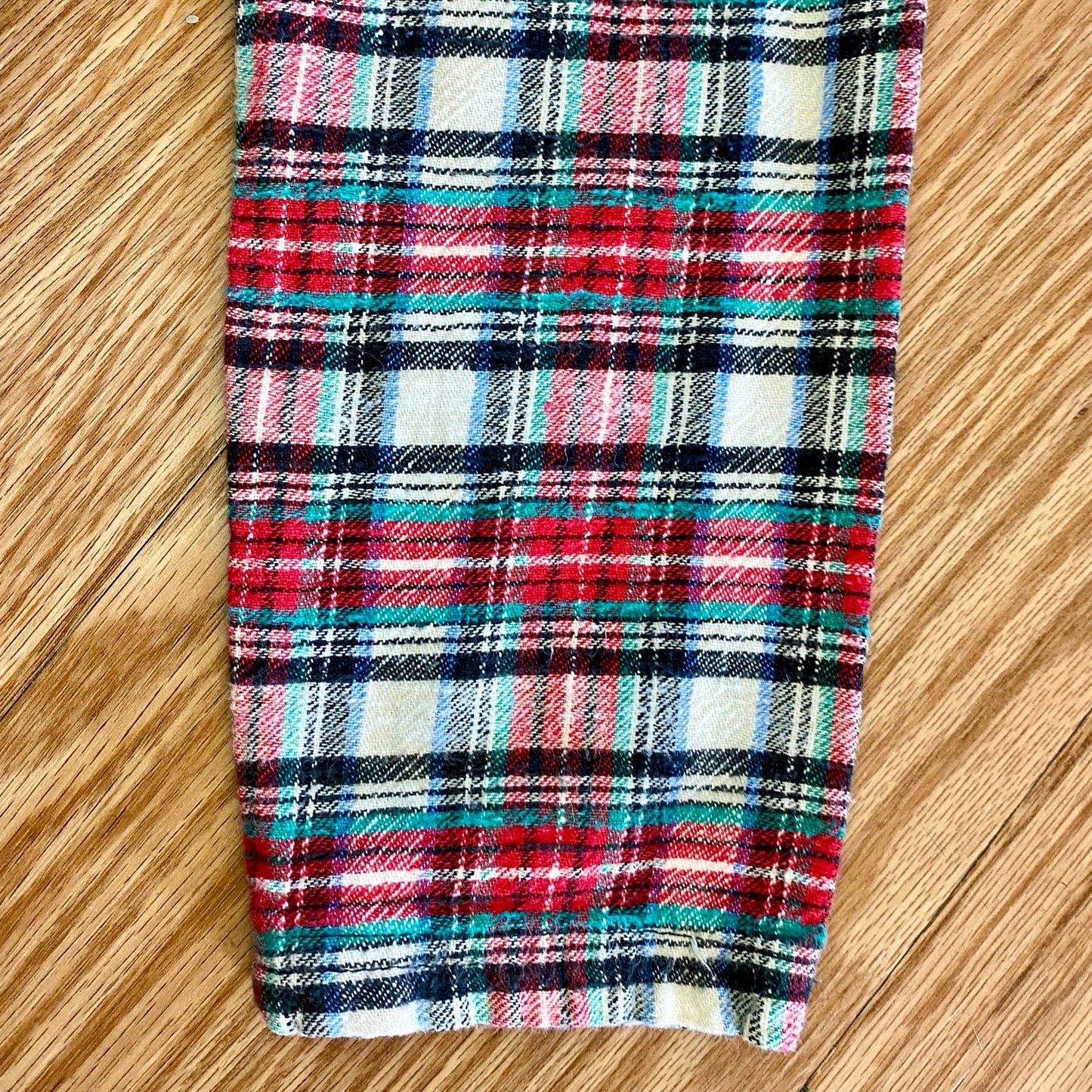 Bonnie Evans Vintage Plaid Tartan Flair Red Holiday Dress Girls Large