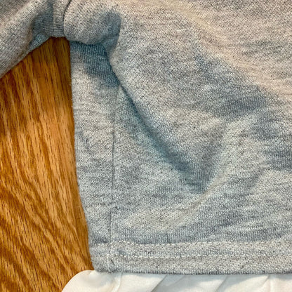 Gray Layered Pullover Sweater Top Womens Medium