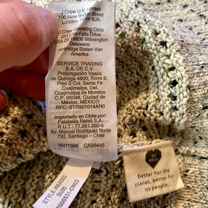 Madewell Cream Gray Marled Hartley Cardigan Sweater Womens Oversized XXSmall