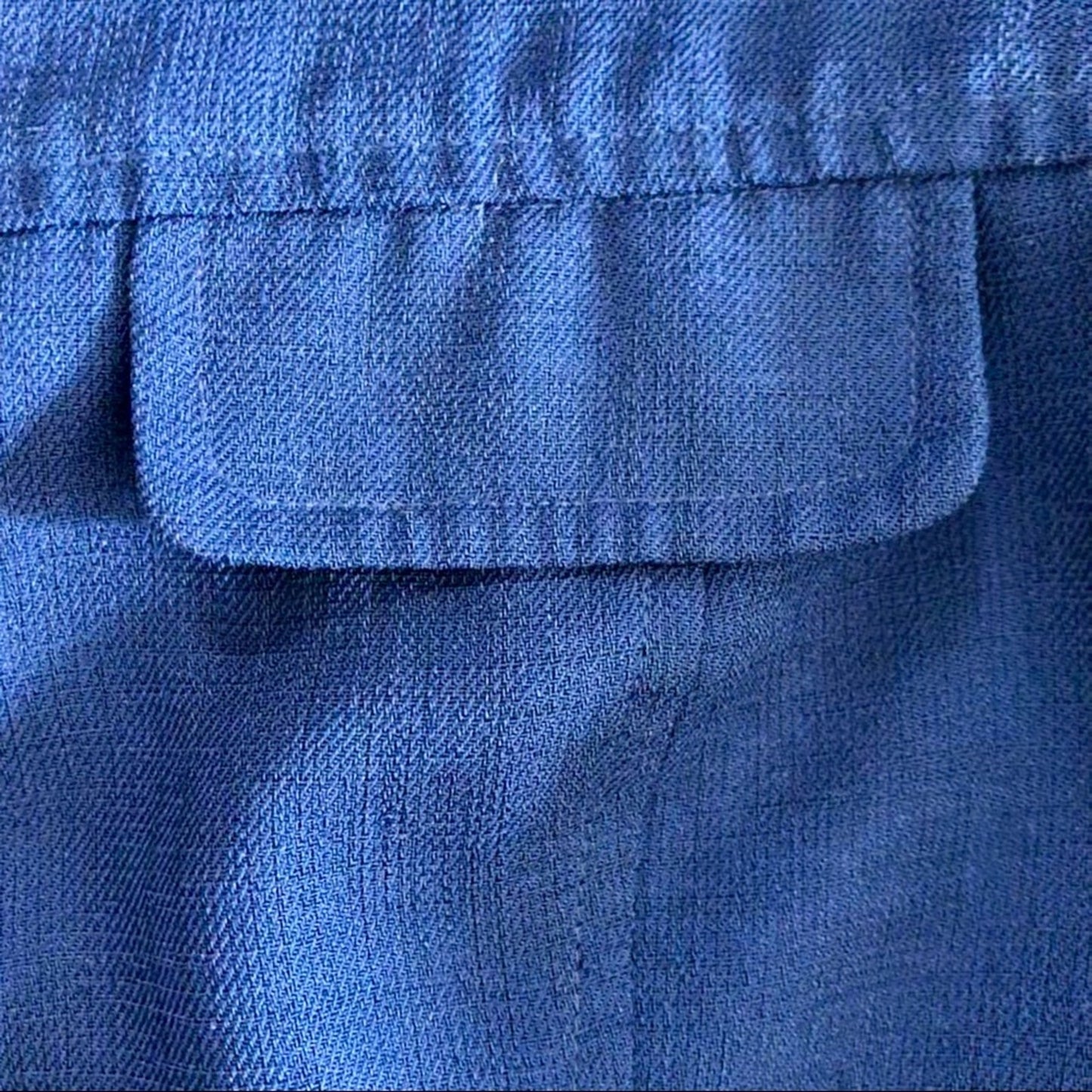 Plaza South Vintage Blue Zip Bomber Shacket Womens 10 Medium