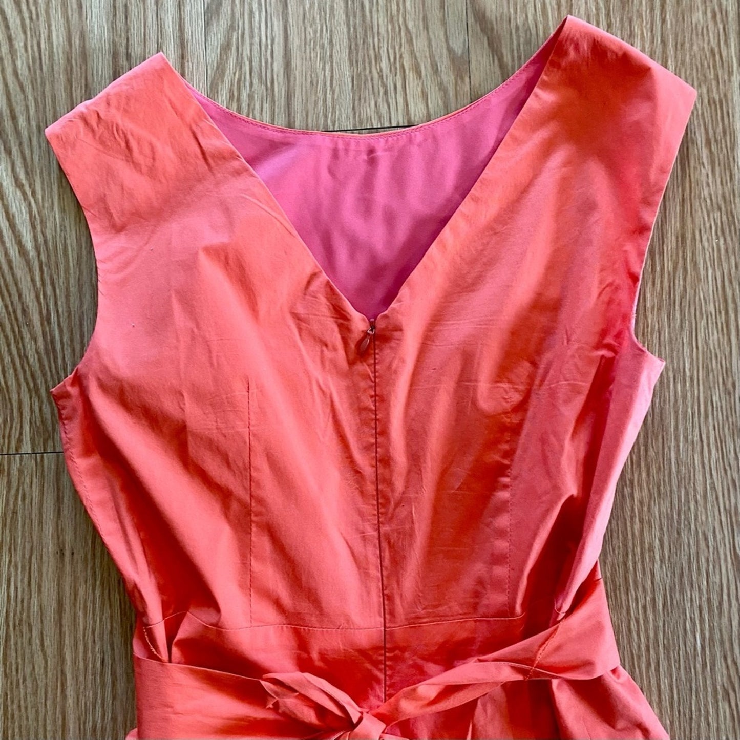 Shoshanna Designer Fit & Flare Pink Midi Party Dress Womens 10