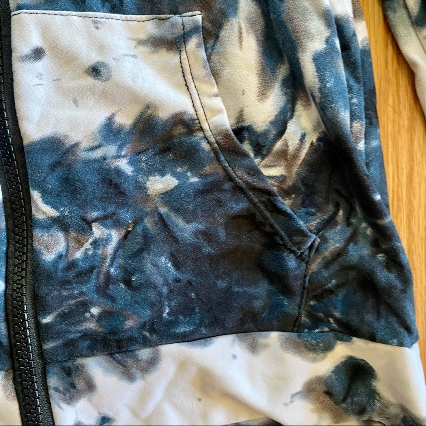 AQ-Sport Blue Tie-Dye Hoodie & Leggings Tracksuit Set Juniors Small