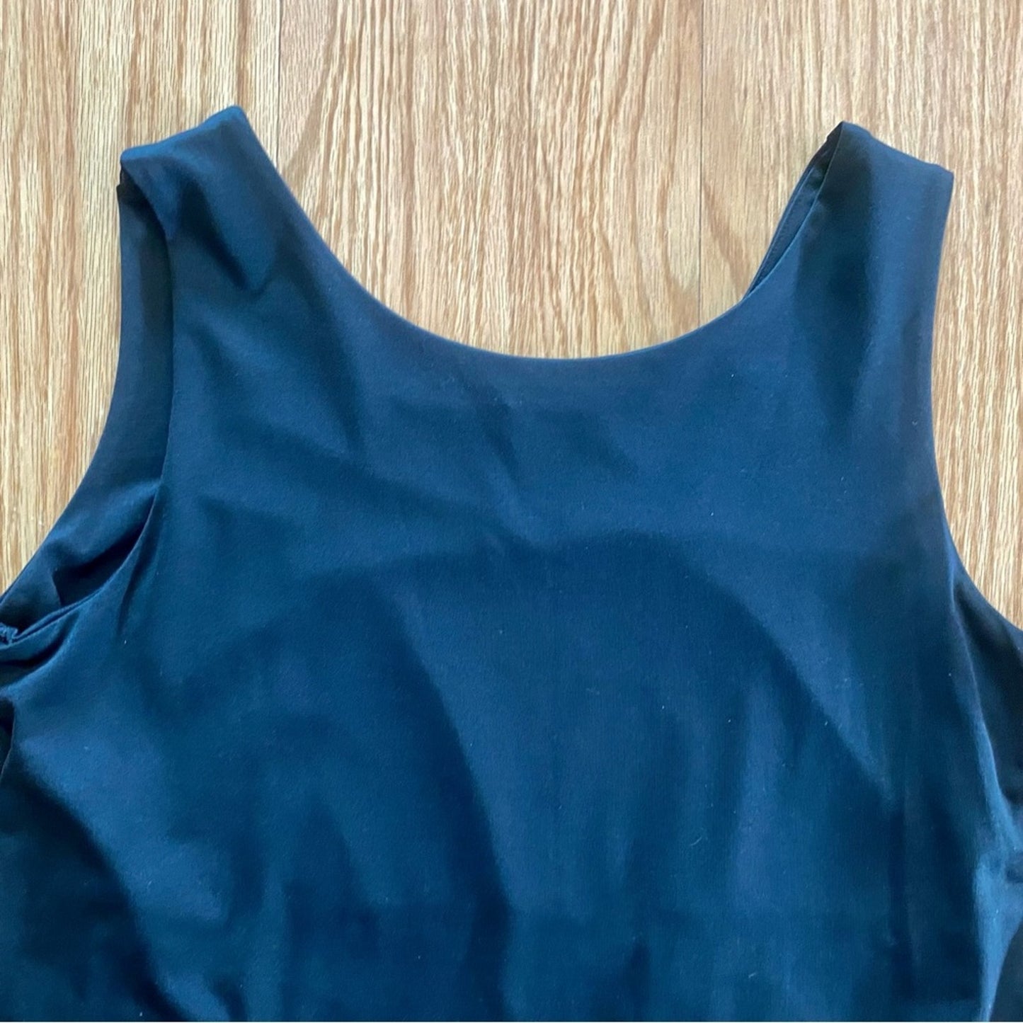 Chicos Basic Black Two Layer Tank Top Womens 1 Medium
