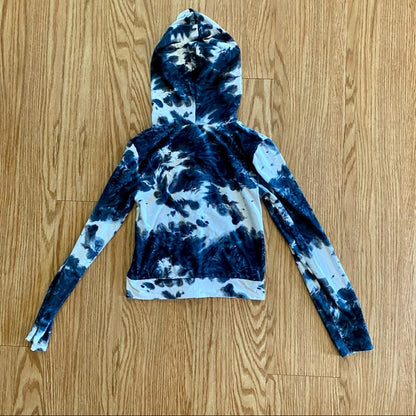 AQ-Sport Blue Tie-Dye Hoodie & Leggings Tracksuit Set Juniors Small
