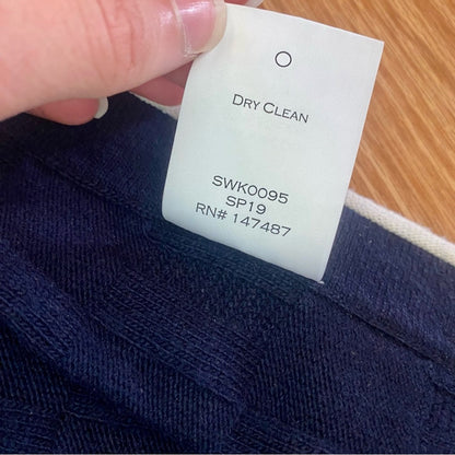Draper James Blue Wool Cashmere Sweater Cardigan Womens Medium / Large