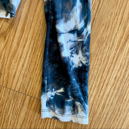 AQ-Sport Blue Tie-Dye Hoodie & Leggings Tracksuit Set Juniors Small