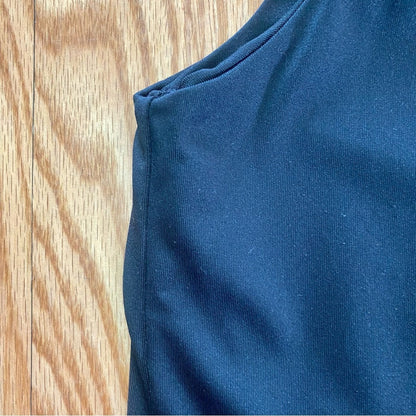 Chicos Basic Black Two Layer Tank Top Womens 1 Medium