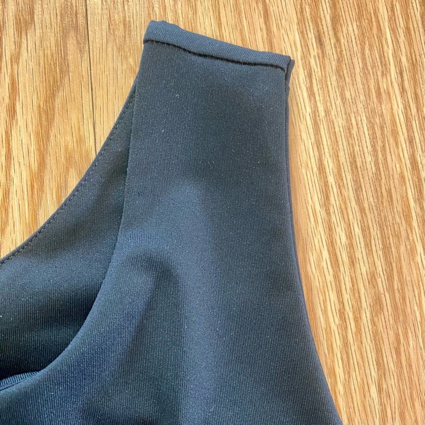 Chicos Basic Black Two Layer Tank Top Womens 1 Medium