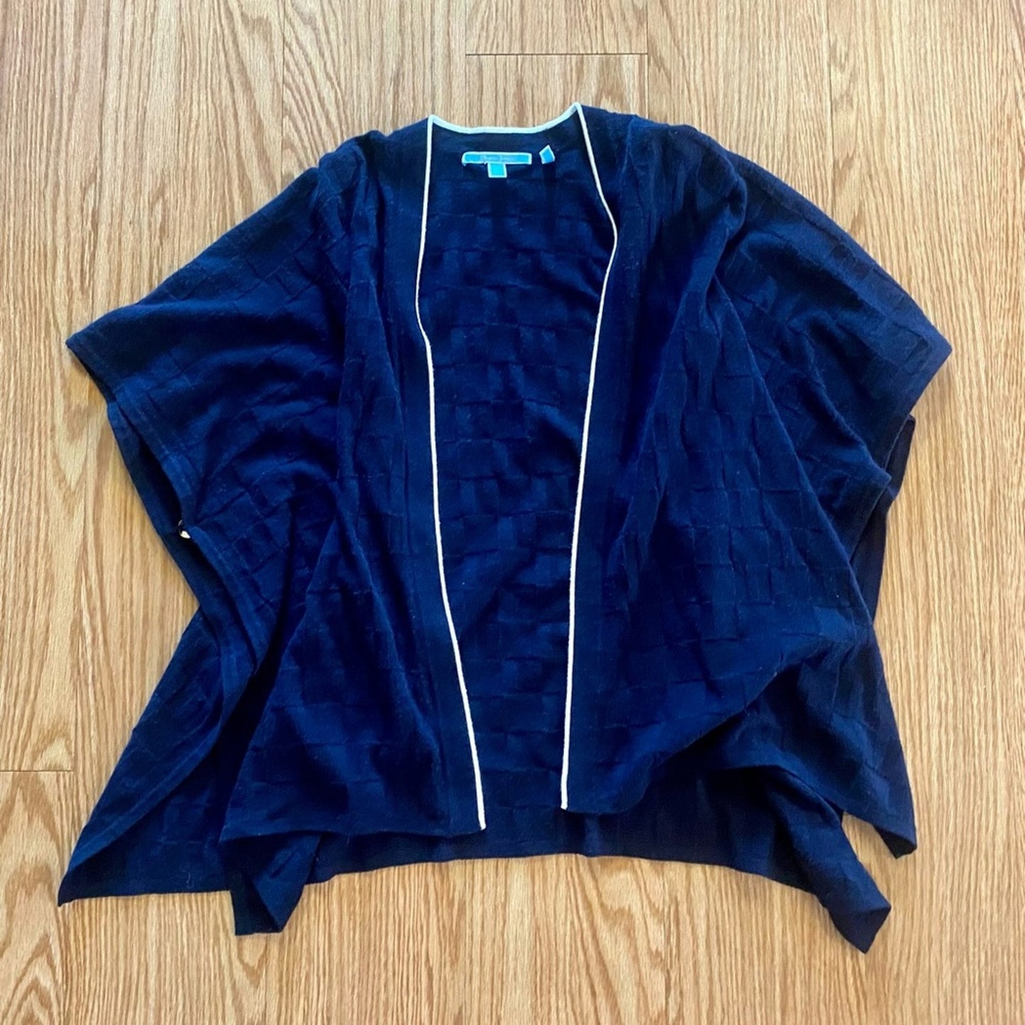 Draper James Blue Wool Cashmere Sweater Cardigan Womens Medium / Large