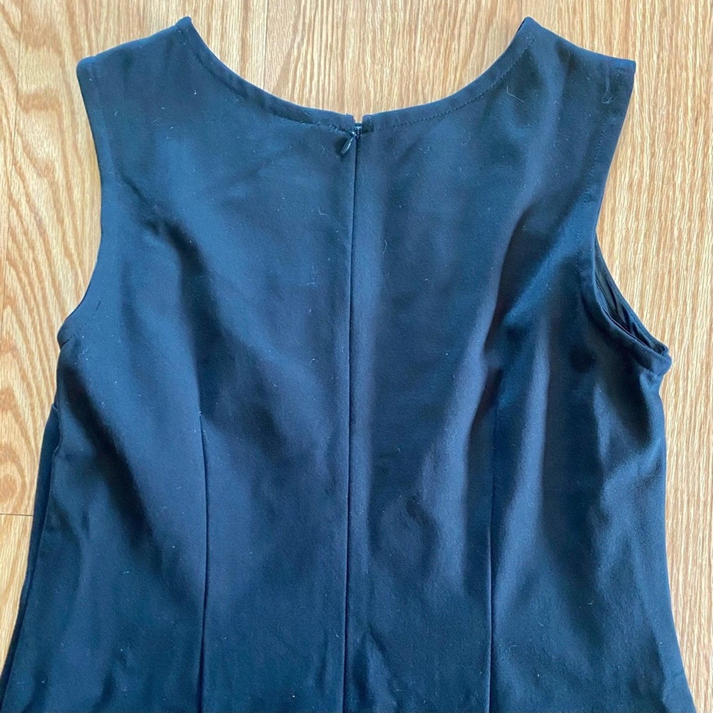 Taylor Black Ruffle A-Line Midi Dress Womens 12