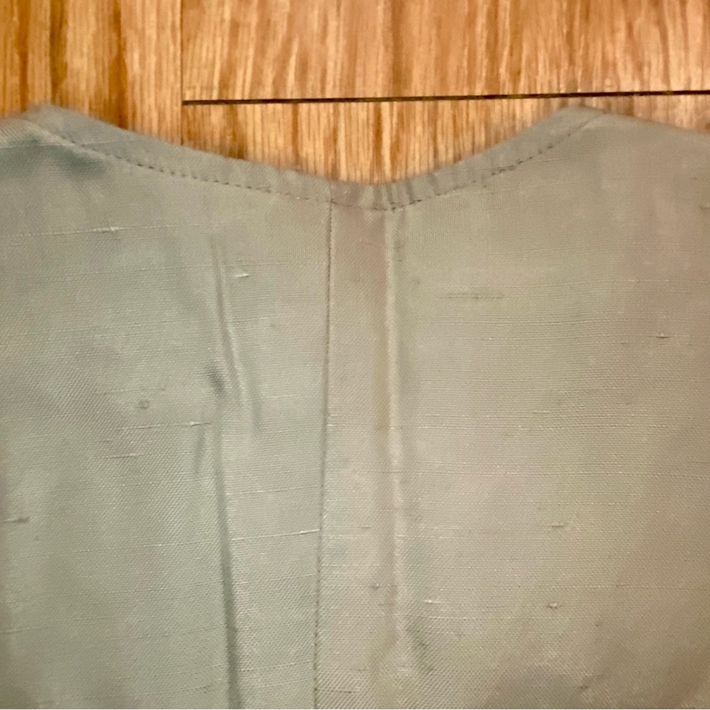 Vintage Tan Silk Structured Short Sleeve Blazer Jacket Womens Small